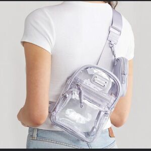 NEW Madden Girl by Steve Madden Clear Mini Backpack